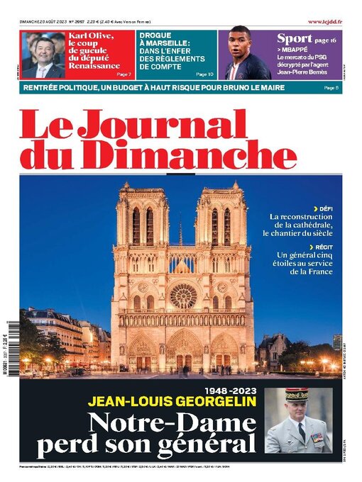Title details for Le Journal du dimanche by Lagardere Media News - Available
